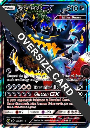Guzzlord GX 63a/111 - Holofoil Jumbo Cards - Promo