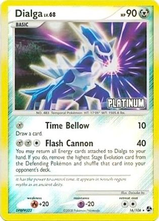 Dialga 016/106 - Reverse Holofoil Burger King Promos - Promo