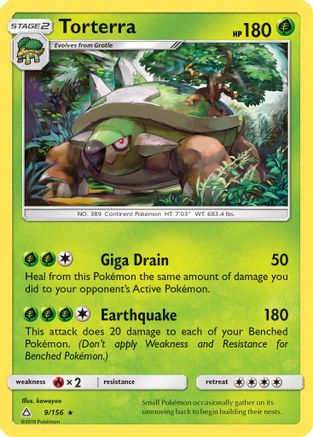 Torterra 009/156 - Holofoil SM Ultra Prism - Holo Rare