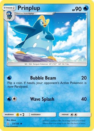 Prinplup 033/156 SM Ultra Prism - Uncommon