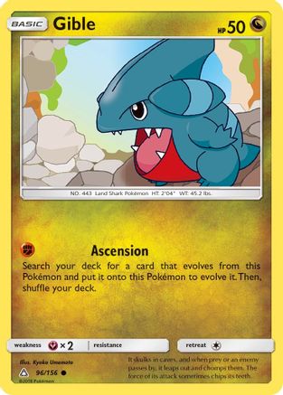 Gible (96) 096/156 SM Ultra Prism - Common