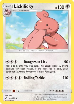 Lickilicky 103 - Reverse Holofoil SM Ultra Prism - Rare