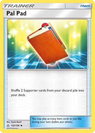 Pal Pad 132/156 - Reverse Holofoil SM Ultra Prism - Uncommon