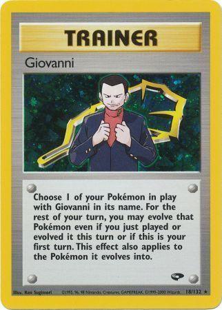 Giovanni (18) 018/132 - Unlimited Holofoil Gym Challenge - Holo Rare