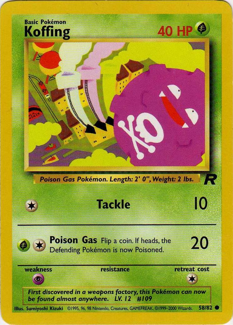 Koffing 058/82 - Unlimited Team Rocket - Common
