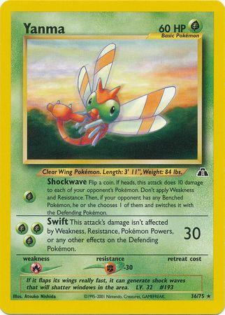 Yanma (36) 036/75 - Unlimited Neo Discovery - Rare