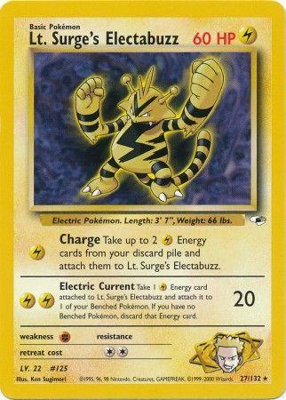 Lt. Surge's Electabuzz (27) 027/132 - Unlimited Gym Heroes - Rare