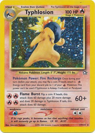 Typhlosion (17) 017/111 - Unlimited Holofoil Neo Genesis - Holo Rare