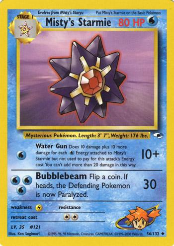 Misty's Starmie 056/132 - Unlimited Gym Heroes - Uncommon