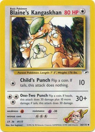 Blaine's Kangaskhan 036/132 - Unlimited Gym Heroes - Uncommon