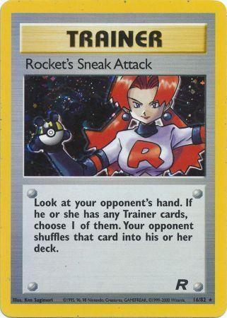 Rocket's Sneak Attack (16) 016/82 - Unlimited Holofoil Team Rocket - Holo Rare