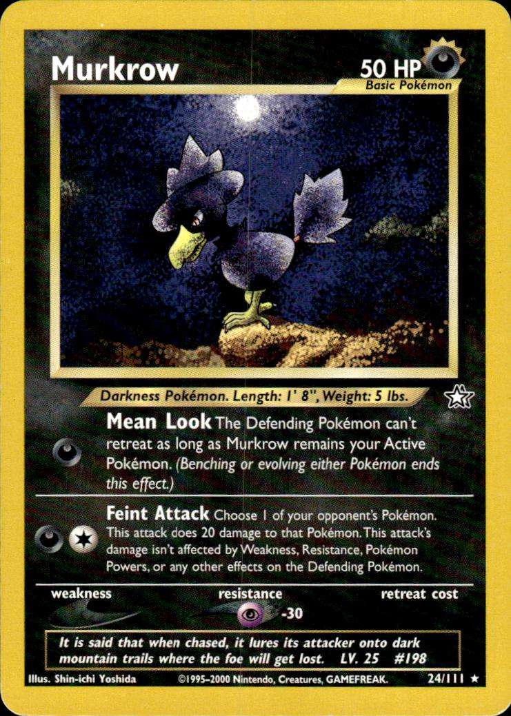 Murkrow 024/111 - Unlimited Neo Genesis - Rare
