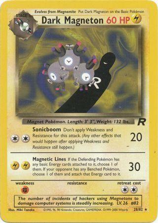 Dark Magneton (28) 028/82 - Unlimited Team Rocket - Rare