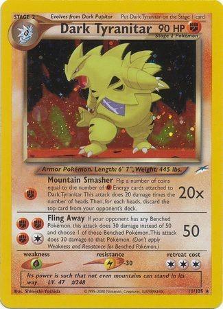 Dark Tyranitar 011 - Unlimited Holofoil Neo Destiny - Holo Rare