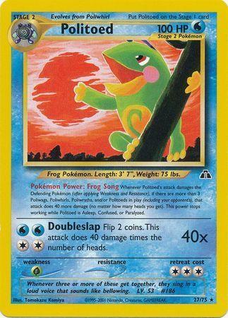 Politoed (27) 027/75 - Unlimited Neo Discovery - Rare