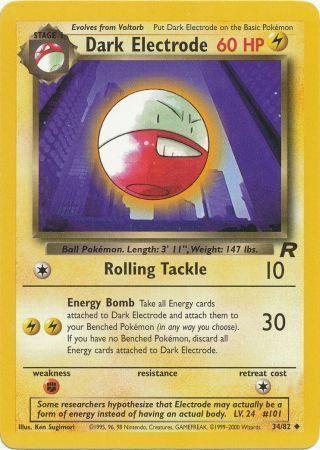 Dark Electrode 034/82 - Unlimited Team Rocket - Uncommon