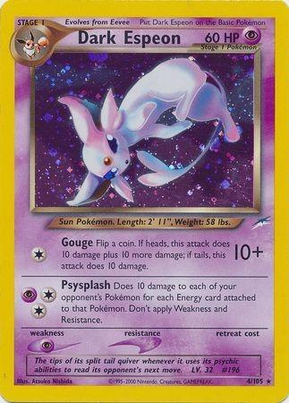 Dark Espeon 004 - Unlimited Holofoil Neo Destiny - Holo Rare