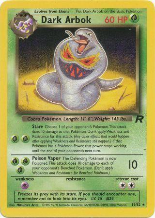 Dark Arbok (19) 019/82 - Unlimited Team Rocket - Rare