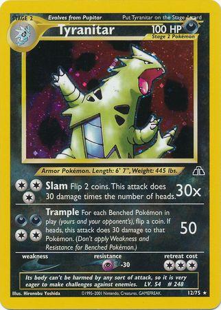 Tyranitar (12) 012/75 - Unlimited Holofoil Neo Discovery - Holo Rare