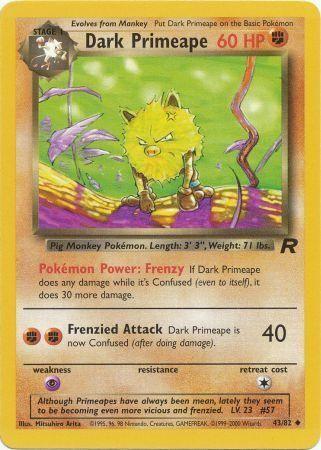 Dark Primeape 043/82 - Unlimited Team Rocket - Uncommon