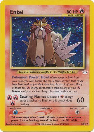 Entei (6) 006/64 - Unlimited Holofoil Neo Revelation - Holo Rare