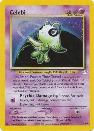 Celebi (3) 003/64 - Unlimited Holofoil Neo Revelation - Holo Rare