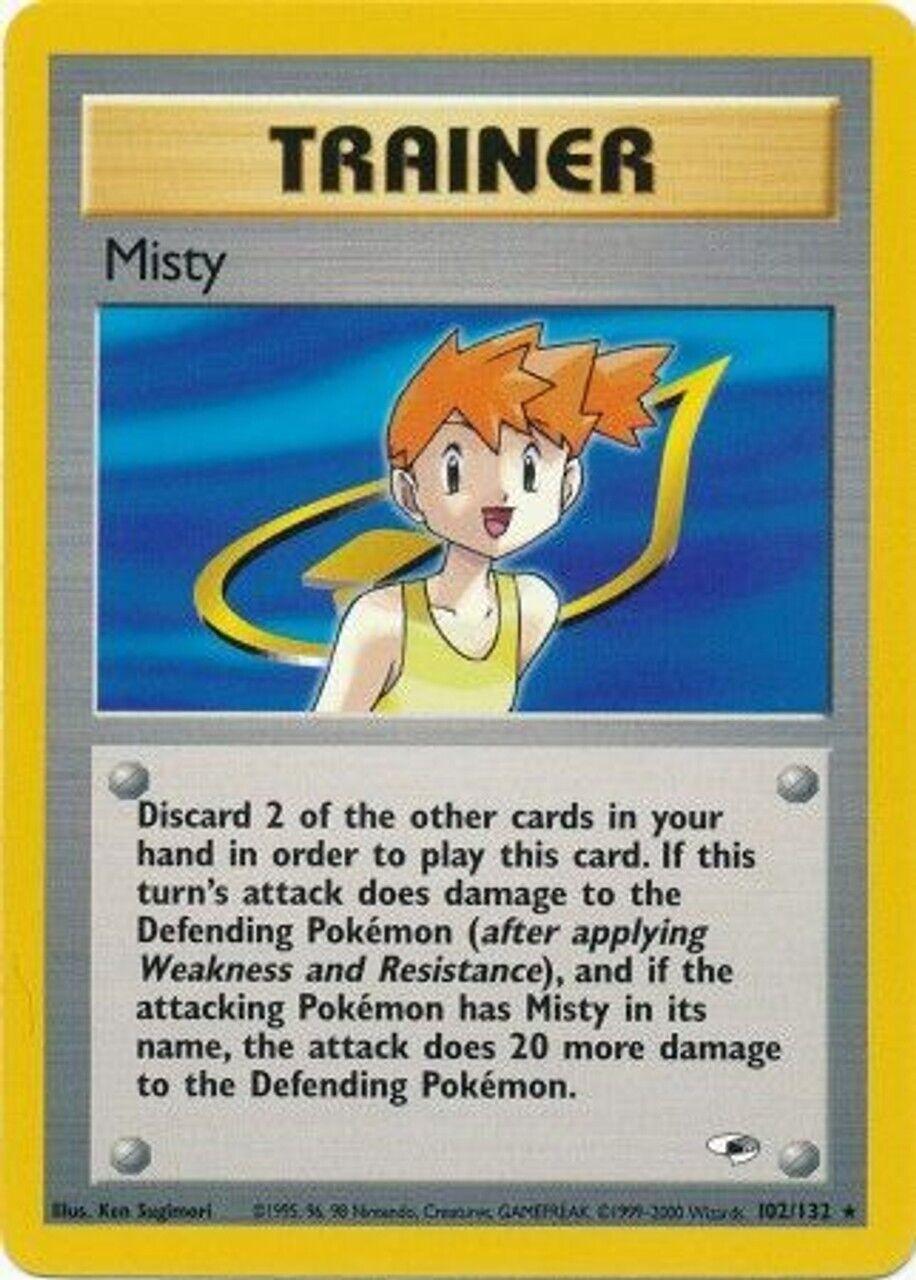 Misty (102) 102/132 - Unlimited Gym Heroes - Rare