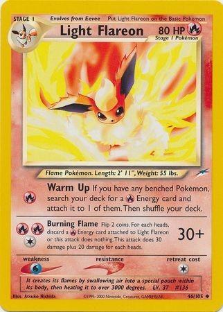 Light Flareon 046/105 - Unlimited Neo Destiny - Uncommon
