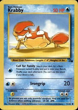 Krabby 051/62 - Unlimited Fossil - Common