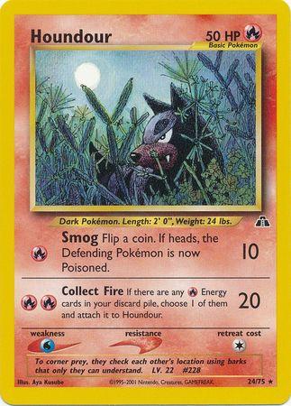 Houndour (24) 024/75 - Unlimited Neo Discovery - Rare