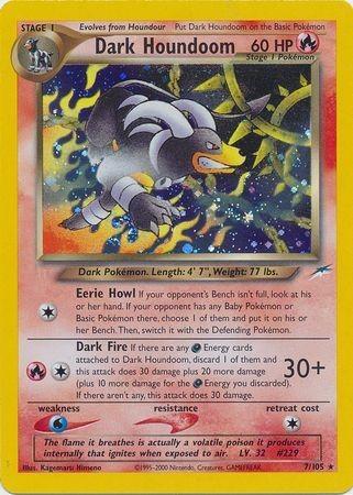Dark Houndoom 007 - Unlimited Holofoil Neo Destiny - Holo Rare