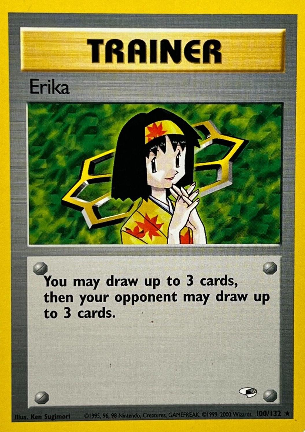 Erika (100) 100/132 - Unlimited Gym Heroes - Rare