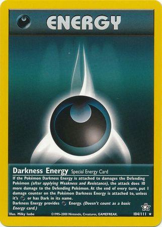 Darkness Energy 104/111 - Unlimited Neo Genesis - Rare