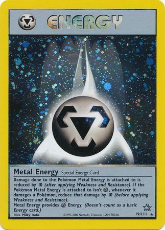 Metal Energy 019/111 - Unlimited Holofoil Neo Genesis - Holo Rare