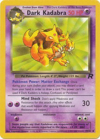 Dark Kadabra 039/82 - Unlimited Team Rocket - Uncommon