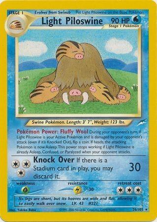 Light Piloswine 026 - Unlimited Neo Destiny - Rare
