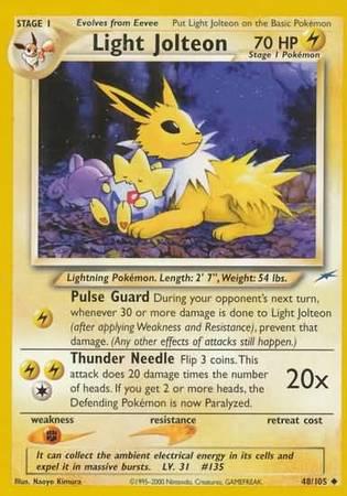 Light Jolteon 048/105 - Unlimited Neo Destiny - Uncommon