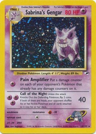 Sabrina's Gengar 014/132 - Unlimited Holofoil Gym Heroes - Holo Rare