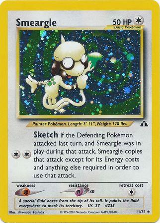 Smeargle (11) 011/75 - Unlimited Holofoil Neo Discovery - Holo Rare