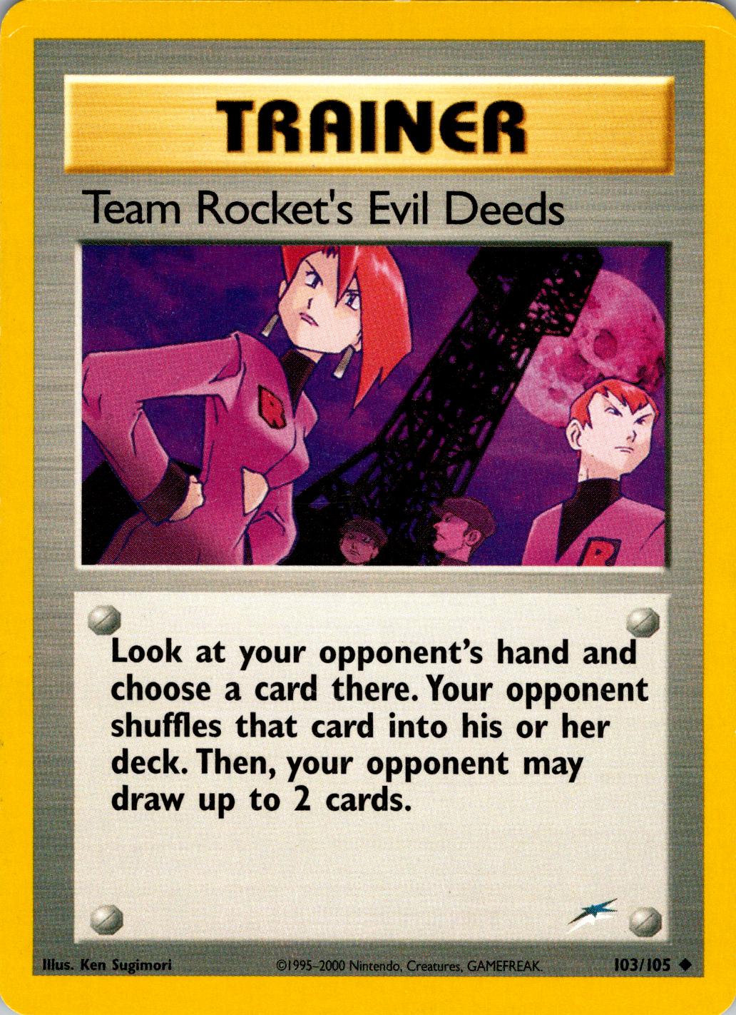 Team Rocket's Evil Deeds 103 - Unlimited Neo Destiny - Uncommon