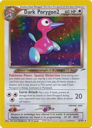 Dark Porygon2 008 - Unlimited Holofoil Neo Destiny - Holo Rare