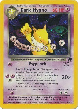 Dark Hypno (9) 009/82 - Unlimited Holofoil Team Rocket - Holo Rare