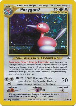 Porygon2 012/64 - Unlimited Holofoil Neo Revelation - Holo Rare
