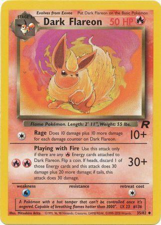Dark Flareon 035/82 - Unlimited Team Rocket - Uncommon