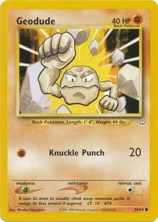 Geodude 044/64 - Unlimited Neo Revelation - Common