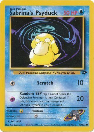 Sabrina's Psyduck 099/132 - Unlimited Gym Challenge - Common