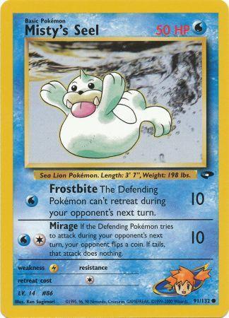 Misty's Seel 091/132 - Unlimited Gym Challenge - Common