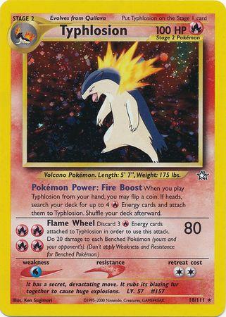 Typhlosion (18) 018/111 - Unlimited Holofoil Neo Genesis - Holo Rare