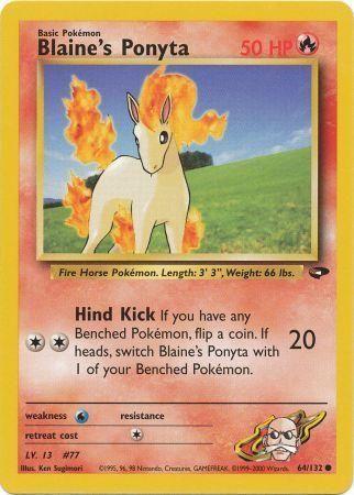 Blaine's Ponyta 064/132 - Unlimited Gym Challenge - Common