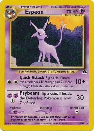 Espeon (20) 020/75 - Unlimited Neo Discovery - Rare